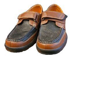 Dr.Comfort 9 Medium EX COND Black/Brown leather